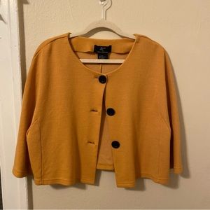 Nina Leonard LEMMIE Mustard Jacket Top Vintage